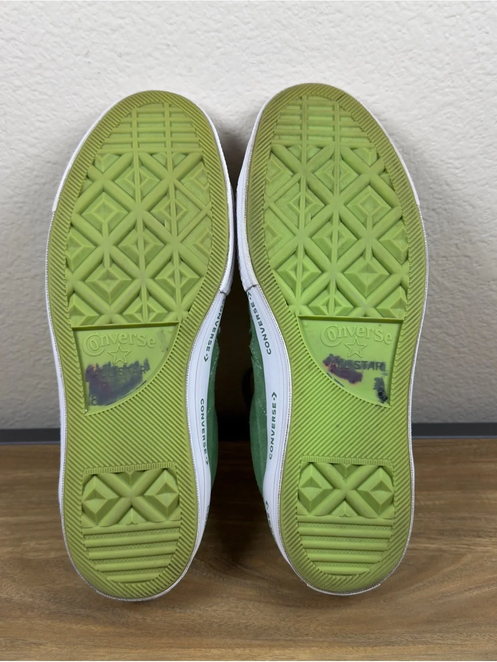 Converse One Star Low Suede Unisex Mint Green Size Men 8 Women 10 Shoes Sneakers - Picture 9 of 10